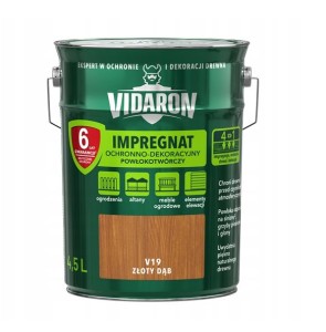 VIDARON Impregnat ochronny powłokotwórczy V19 złoty dąb 4,5L