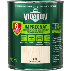 VIDARON Impregnat ochronny powłokotwórczy V17 dąb bielony 0,7L