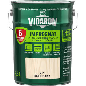 VIDARON Impregnat ochronny powłokotwórczy V17 dąb bielony 4,5L