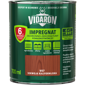 VIDARON Impregnat ochronny powłokotwórczy V07 sekwoja kalifornijska 0,7L