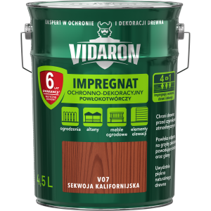 VIDARON Impregnat ochronny powłokotwórczy V07 sekwoja kalifornijska 4,5L