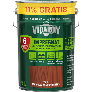 VIDARON Impregnat ochronny powłokotwórczy V07 sekwoja kalifornijska 5L
