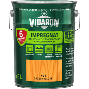 VIDARON Impregnat ochronny powłokotwórczy V04 orzech włoski 4,5L