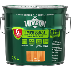 VIDARON Impregnat ochronny powłokotwórczy V05 teak naturalny 2,5L