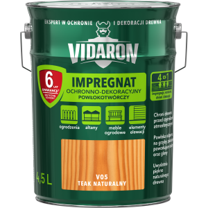 VIDARON Impregnat ochronny powłokotwórczy V05 teak naturalny 4,5L