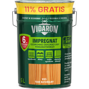 VIDARON Impregnat ochronny powłokotwórczy V05 teak naturalny 5L