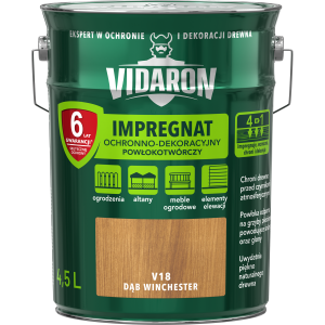 VIDARON Impregnat ochronny powłokotwórczy V18 dąb winchester 4,5L