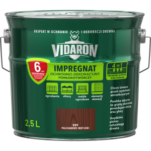 VIDARON Impregnat ochronny powłokotwórczy V09 palisander indyjski 2,5L