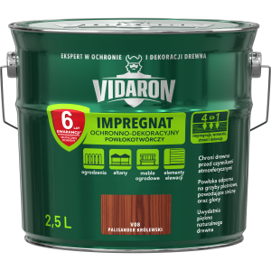 VIDARON Impregnat ochronny powłokotwórczy V08 palisander królewski 2,5L