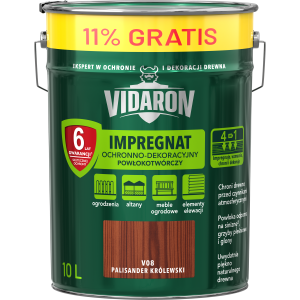 VIDARON Impregnat ochronny powłokotwórczy V08 palisander królewski 10L