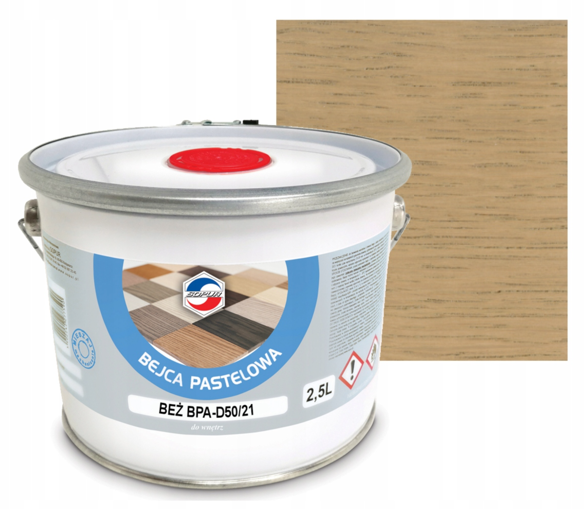 SOPUR Bejca pastelowa 2,5L Beż BPA-D50/21