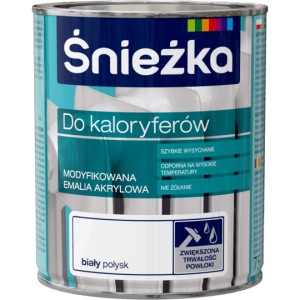 ŚNIEŻKA FARBA DO KALORYFERÓW GRZEJNIKÓW 750ml 0,75l