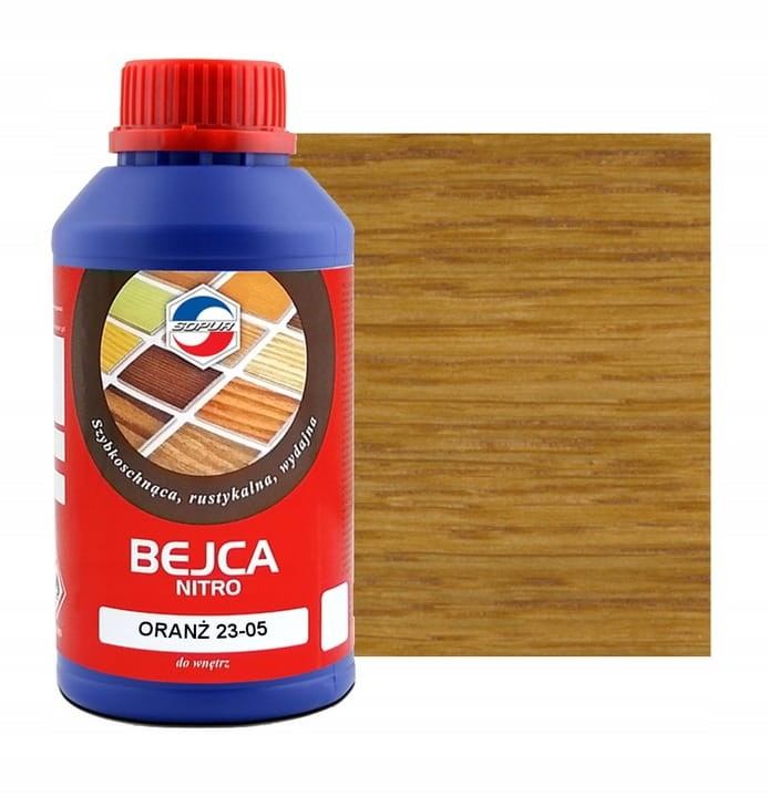 Bejca nitro do drewna SOPUR 0,5L Oranż 23-05