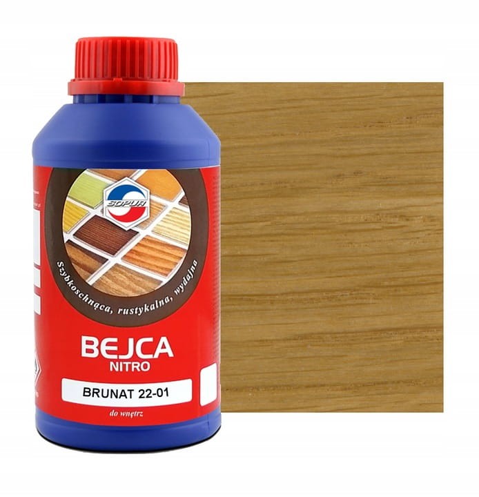 Bejca nitro do drewna SOPUR 0,5L Brunat 22-01