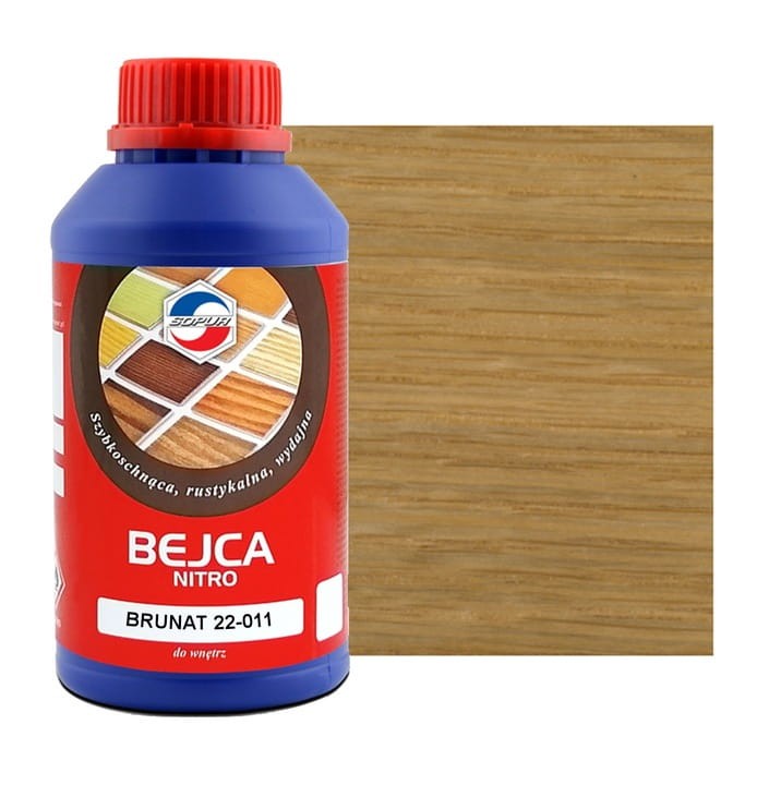 Bejca nitro do drewna SOPUR 0,5L Brunat 22-011