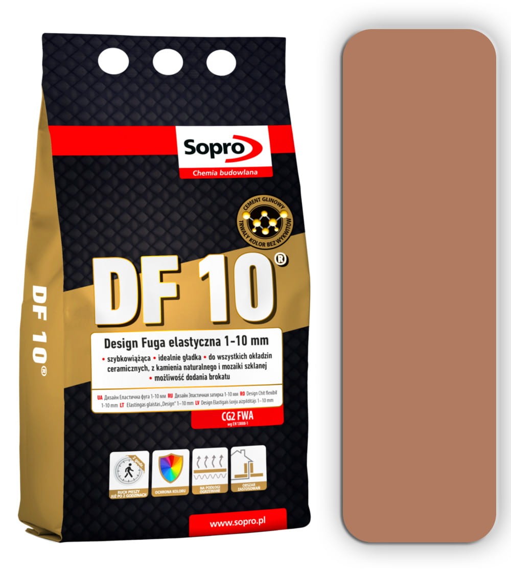 SOPRO DF 10 Design cementowa fuga elastyczna 2kg Brąz 52