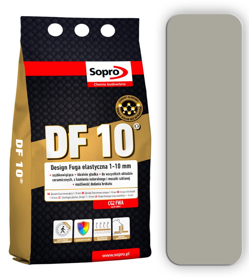 SOPRO DF 10 Design cementowa fuga elastyczna 2kg Popielaty 71