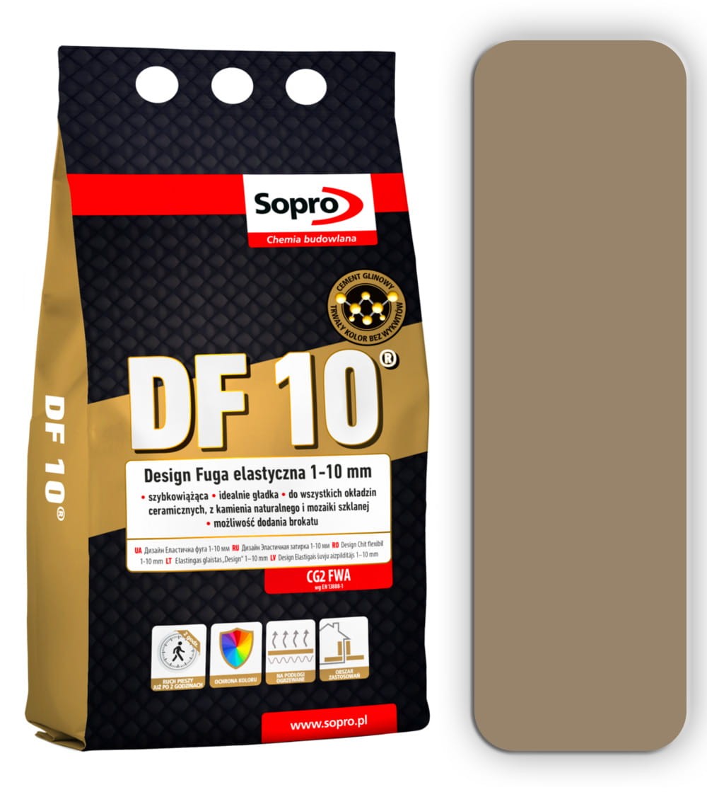 SOPRO DF 10 Design cementowa fuga elastyczna 2kg Sahara 40