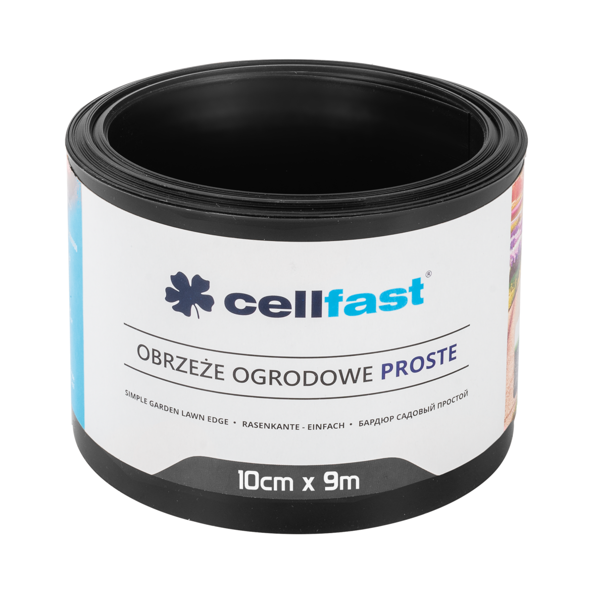 CELLFAST Obrzeże ogrodowe proste czarne 10cm x 9m