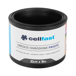 CELLFAST Obrzeże ogrodowe proste czarne 10cm x 9m
