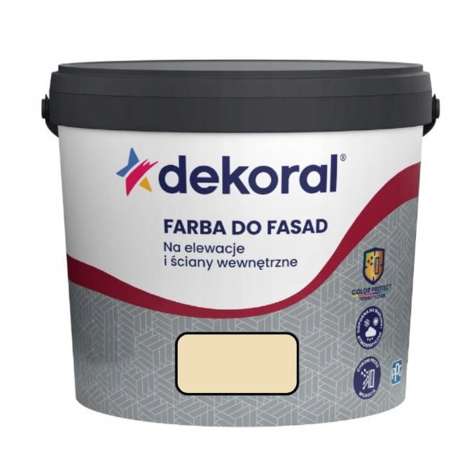 Dekoral Polinit Farba fasadowa akrylowa 1L Kremowy