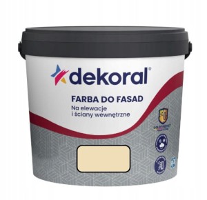 Dekoral Polinit Farba fasadowa akrylowa 1L Kremowy