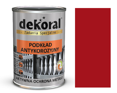 DEKORAL Podkład antykorozyjny UNIKOR 0,5l CZERWONY