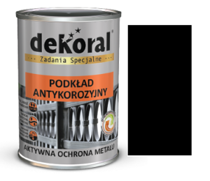DEKORAL Podkład antykorozyjny UNIKOR 0,9l CZARNY