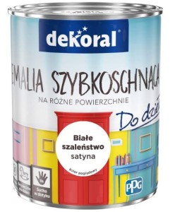Dekoral AKRYLUX Emalia szbkoschnąca 0,9L Białe szaleństwo +