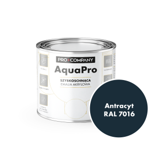 AQUA PRO Emalia Akrylowa Szybkoschnąca 0,2L Antracyt 7016