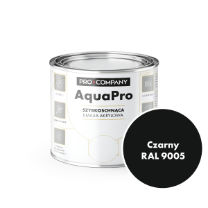 AQUA PRO Emalia Akrylowa Szybkoschnąca 0,2L Czarny 9005
