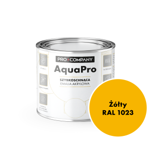 AQUA PRO Emalia Akrylowa Szybkoschnąca 0,2L Żółty 1023