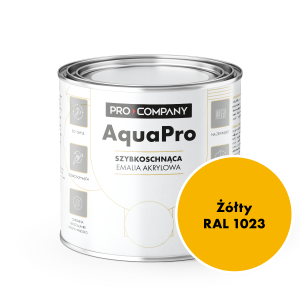 AQUA PRO Emalia Akrylowa Szybkoschnąca 0,8L Żółty 1023