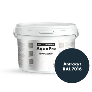 AQUA PRO Emalia Akrylowa Szybkoschnąca 3L Antracyt 7016
