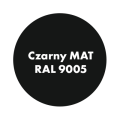 AQUA PRO Emalia Akrylowa Szybkoschnąca 3L Czarny Mat 9005