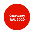 AQUA PRO Emalia Akrylowa Szybkoschnąca 3L Czerwony 3020