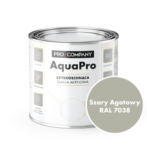 AQUA PRO Emalia Akrylowa Szybkoschnąca 0,8L Szary Agatowy RAL 7038