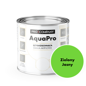 AQUA PRO Emalia Akrylowa Szybkoschnąca 0,8L ZIELONY JASNY