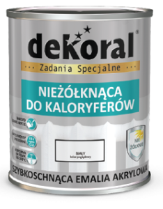 Dekoral Emalia do Kaloryferów 0,75L BIAŁA