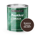 PRO ALKID Szybkoschnąca Emalia Alkidowa 1l Brązowy Ciemny RAL 8017