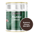 PRO ALKID Szybkoschnąca Emalia Alkidowa 3l Brązowy Ciemny RAL 8017