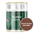PRO ALKID Szybkoschnąca Emalia Alkidowa 3l Orzech Średni RAL 8002