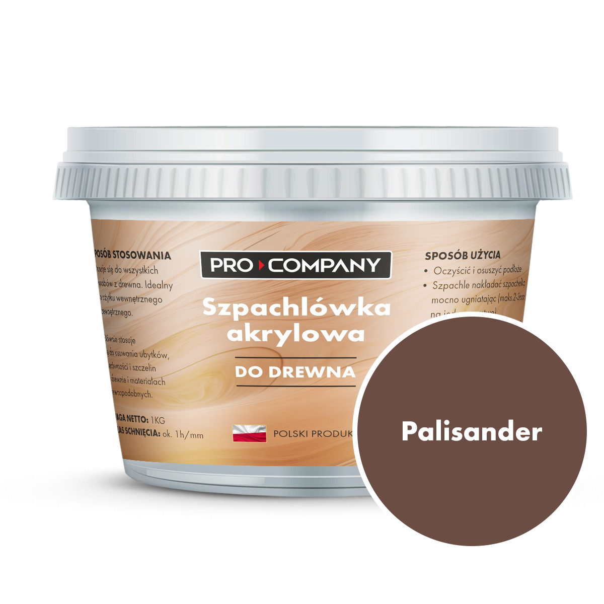 PRO Company Szpachla do drewna 400g Palisander