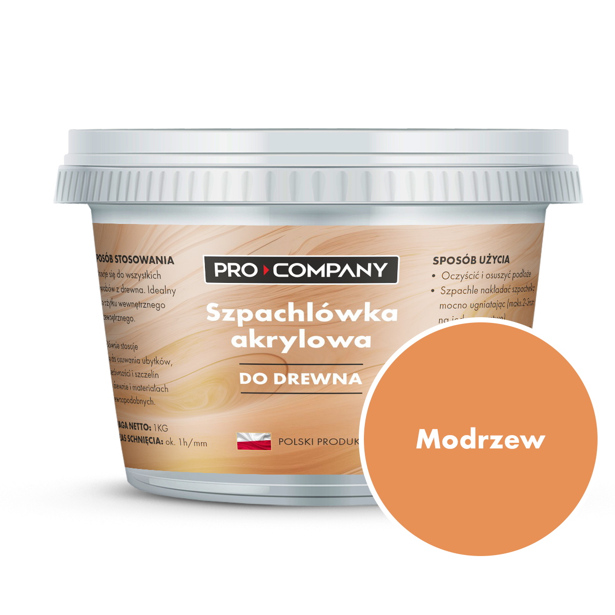 PRO Company Szpachla do drewna 5kg Modrzew