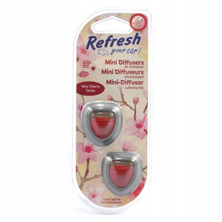 ZAPACH DO AUTA Odświeżacz do samochodu Very Cherry 2szt REFRESH