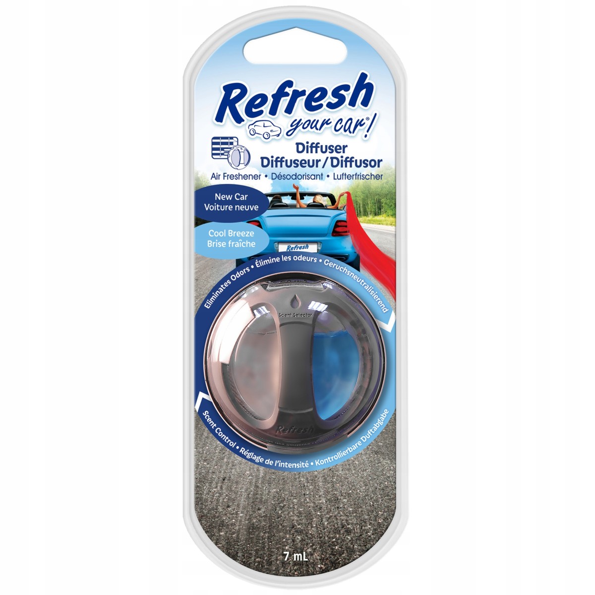 Zapach do auta REFRESH Membrana DUO New Car Cool Breeze