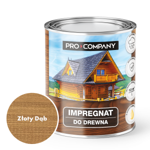 Pro Company Impregnat ochronny do drewna z dodatkiem oleju 0,75L Złoty Dąb