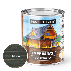 Pro Company Impregnat ochronny do drewna z dodatkiem oleju 0,75L Heban
