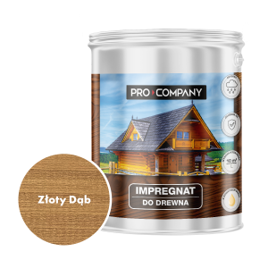 Pro Company Impregnat ochronny do drewna z dodatkiem oleju 4,5L Złoty Dąb