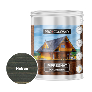 Pro Company Impregnat ochronny do drewna z dodatkiem oleju 4,5L Heban